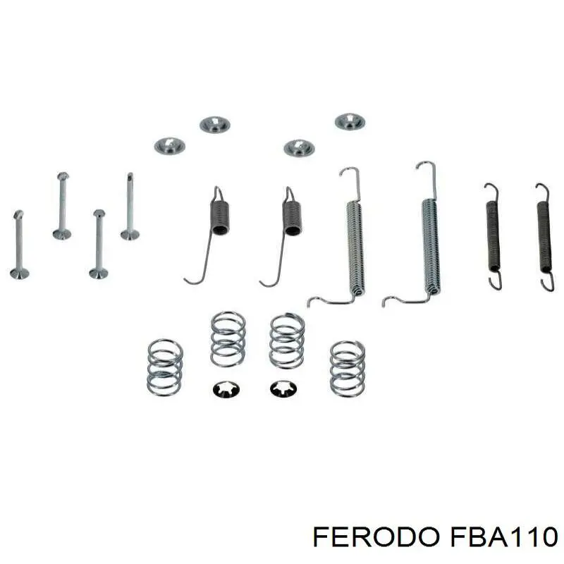Монтажный комплект задних барабанных колодок Ferodo FBA110