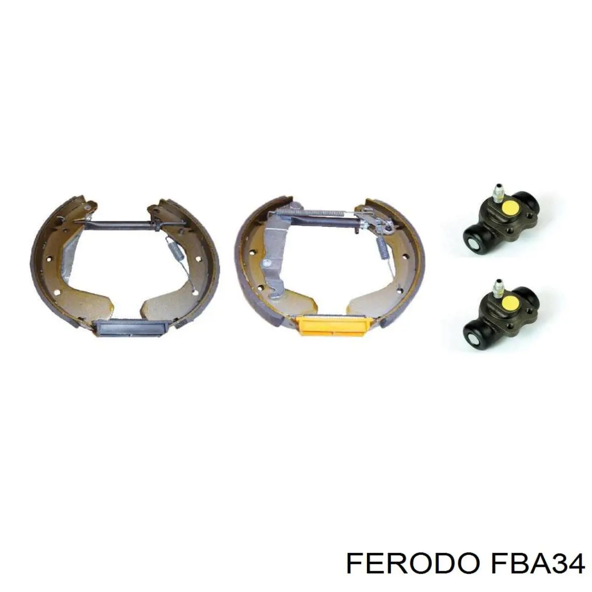 Монтажный комплект задних барабанных колодок Ferodo FBA34