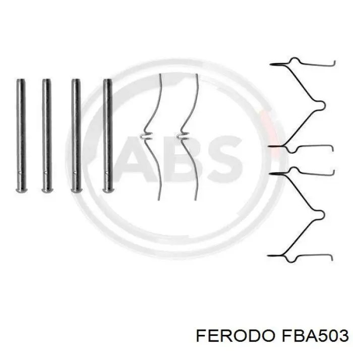 Conjunto De Muelles Almohadilla Discos Delanteros FBA503 Ferodo
