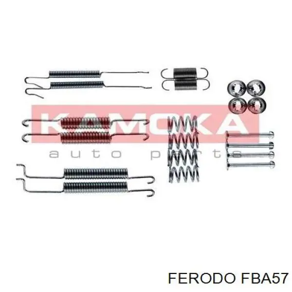 Kit de montaje, zapatas de freno traseras FBA57 Ferodo