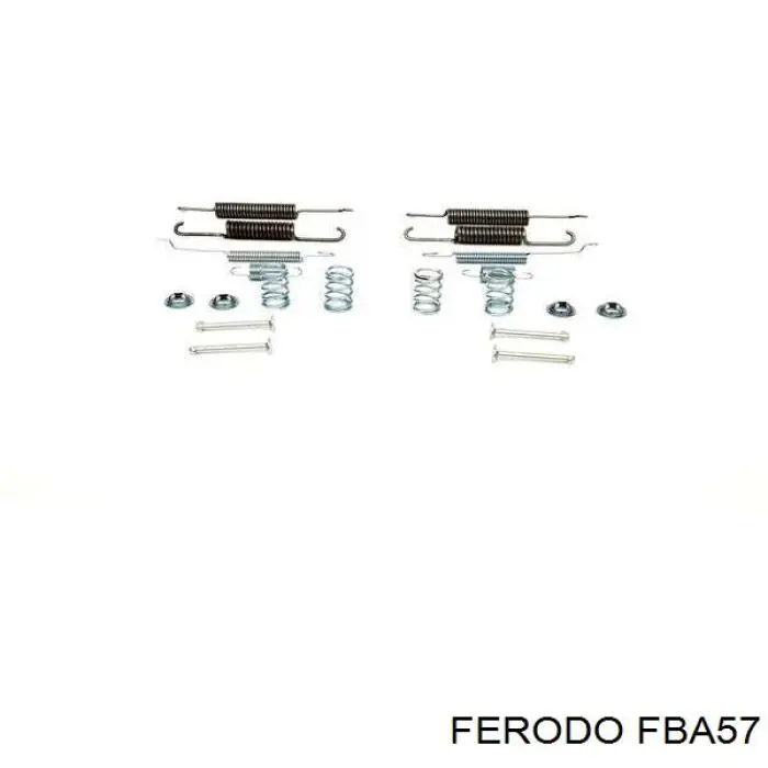 Установочный комплект задних барабанных колодок Ferodo FBA57 цена, от 6.39 USD