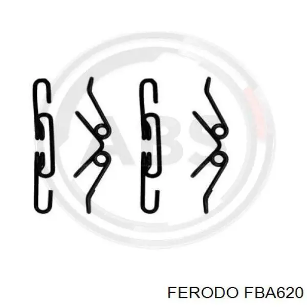 Conjunto De Muelles Almohadilla Discos Traseros FBA620 Ferodo