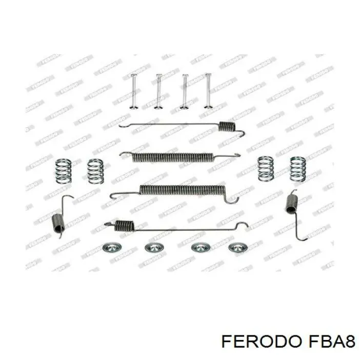 Монтажный комплект задних барабанных колодок Ferodo FBA8