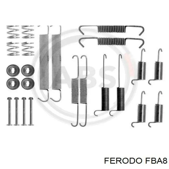 Kit de montaje, zapatas de freno traseras FBA8 Ferodo