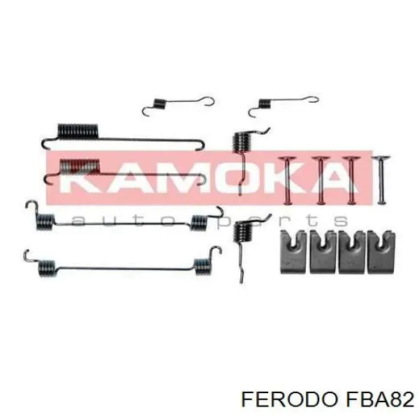 Монтажный комплект задних барабанных колодок Ferodo FBA82