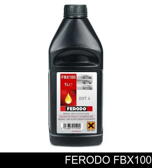 Жидкость тормозная Ferodo DOT 4 1 л (FBX100)