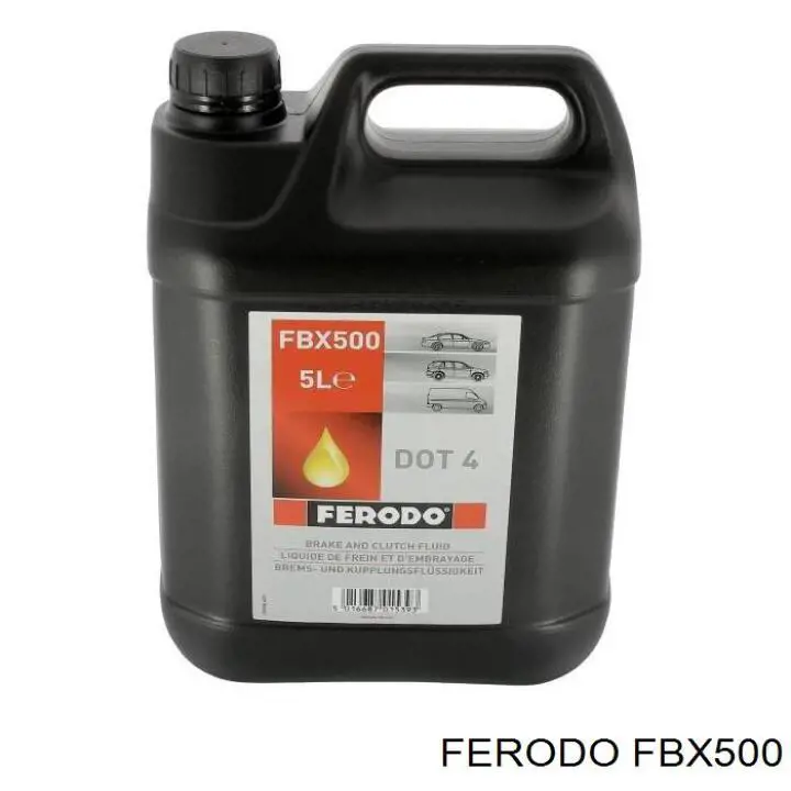 Жидкость тормозная Ferodo DOT 4 5 л (FBX500)