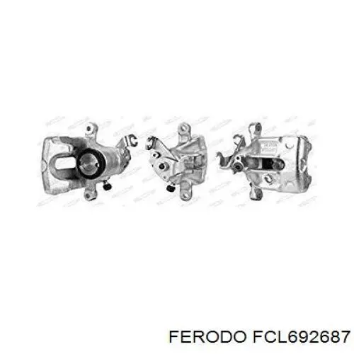 FCL692687 Ferodo Тормозной суппорт задний левый