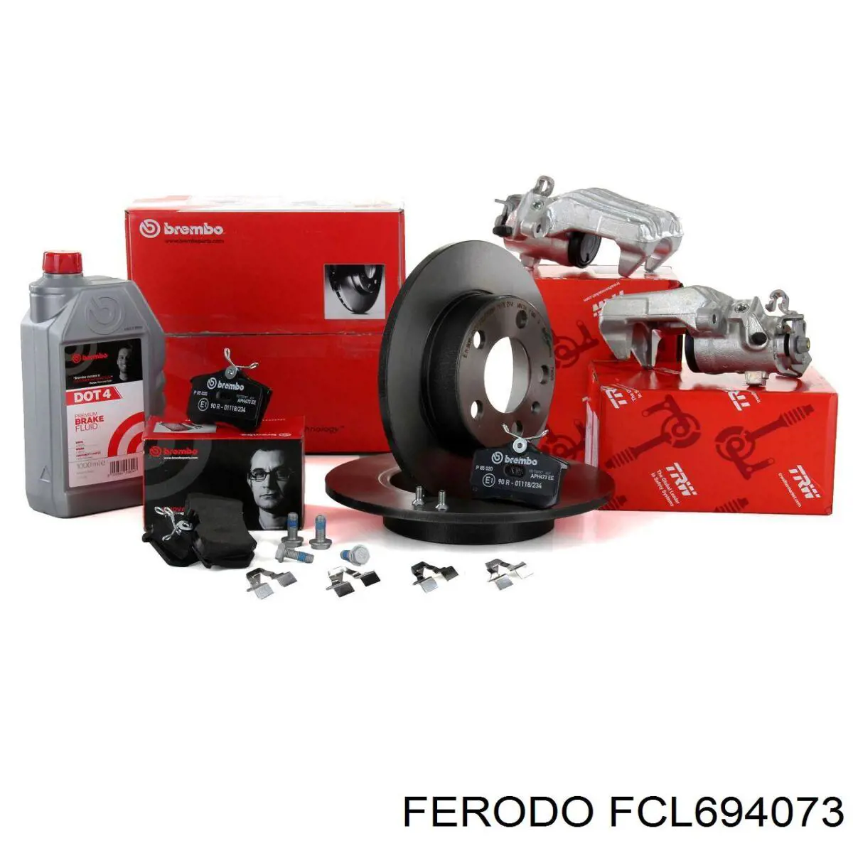 Купить FCL694073 Ferodo Суппорт задний левый