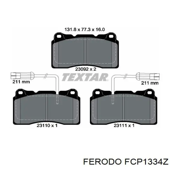  FCP1334Z Ferodo