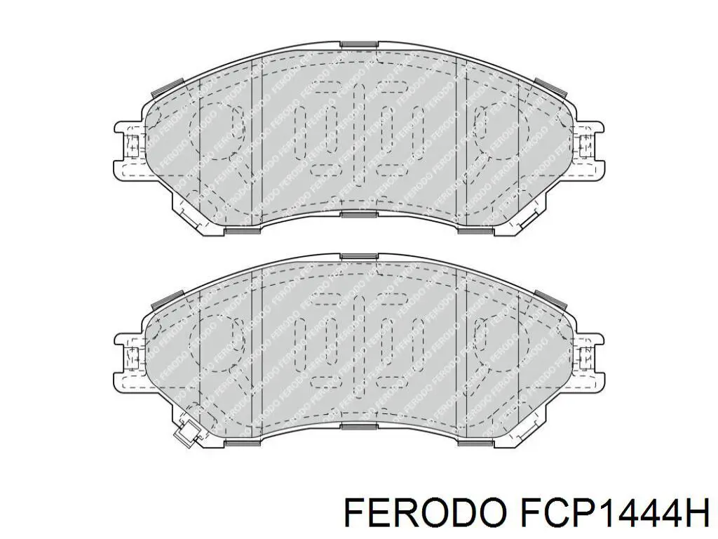 Передние тормозные колодки FCP1444H Ferodo