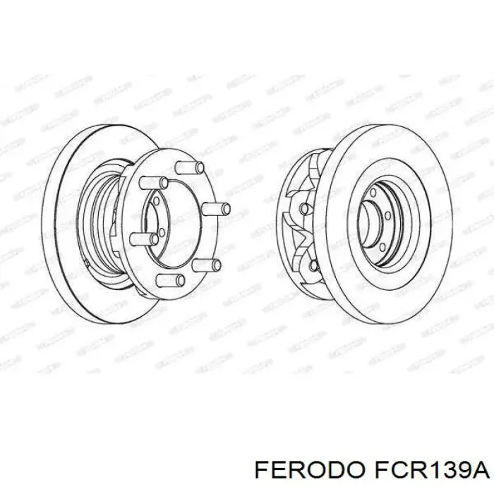 FCR139A Ferodo диск тормозной передний
