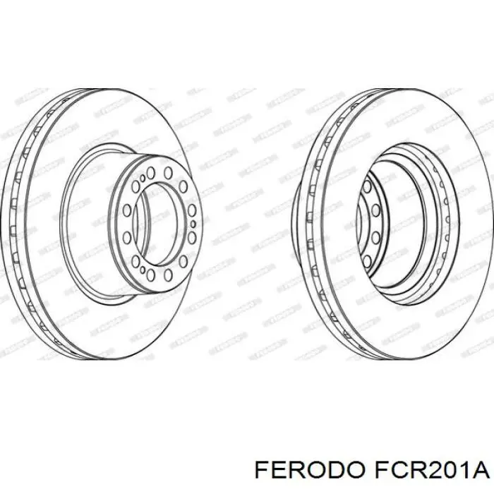 Тормозные диски FCR201A Ferodo