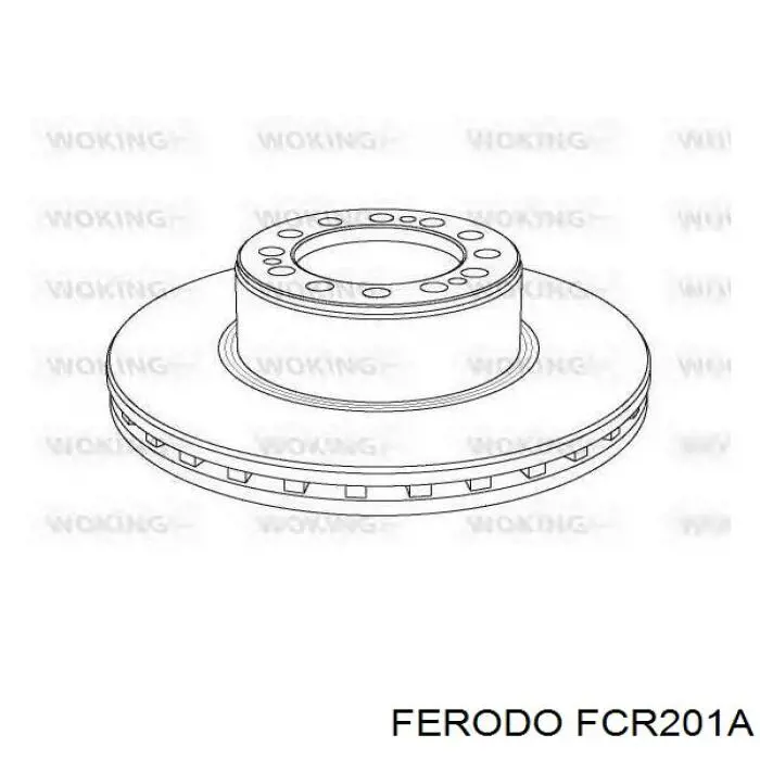 Задний тормозной диск Ferodo FCR201A цена, от 123.67 USD