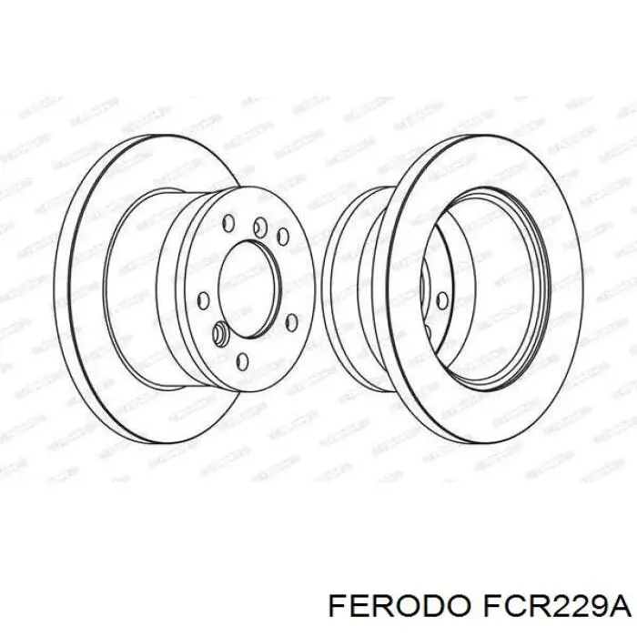 Диск тормозной задний Ferodo FCR229A