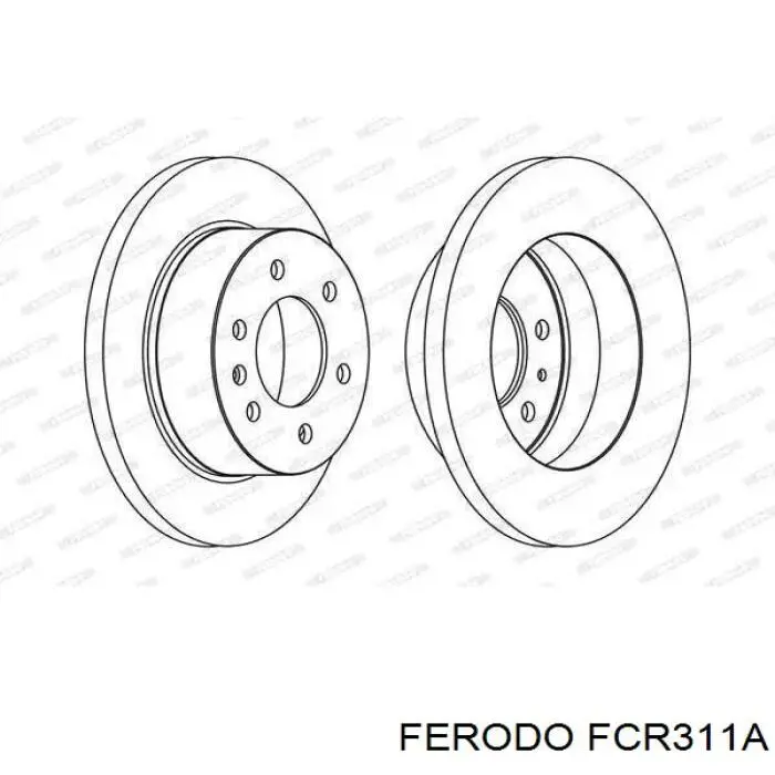 Тормозные диски FCR311A Ferodo