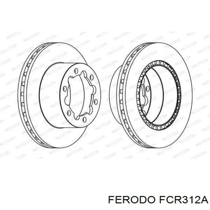 Тормозные диски FCR312A Ferodo