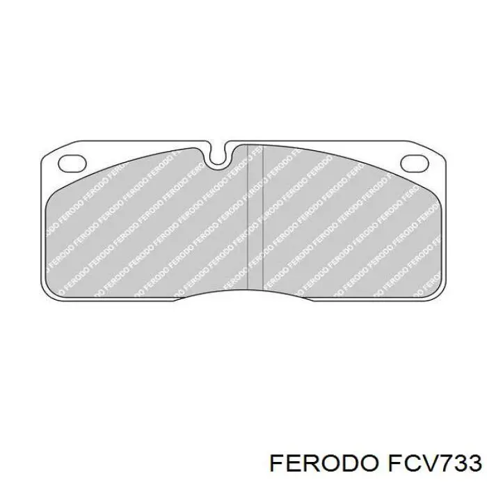 FCV733 Ferodo колодки тормозные передние дисковые