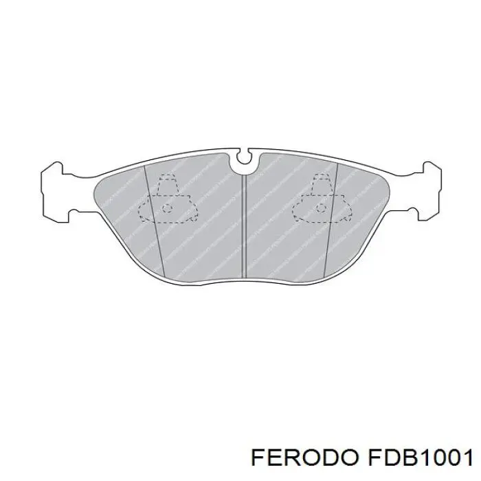 FDB1001 Ferodo колодки тормозные передние дисковые