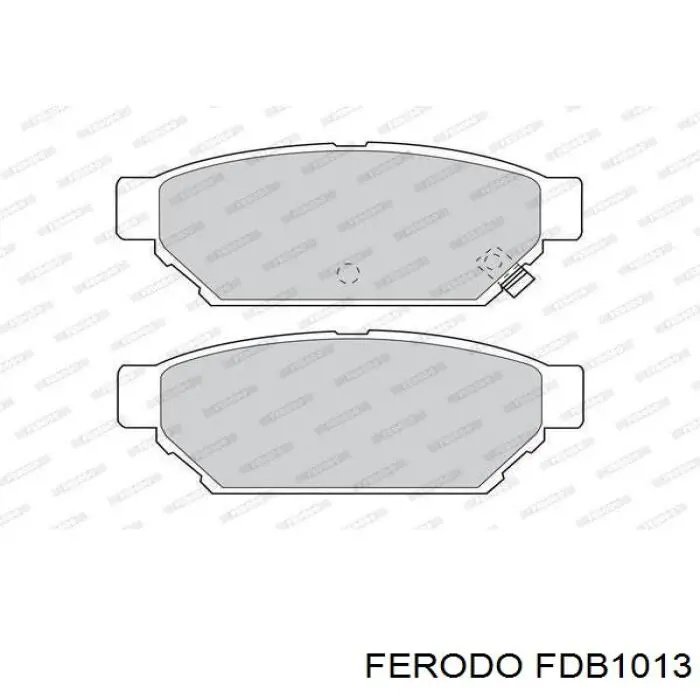FDB1013 Ferodo колодки тормозные задние дисковые