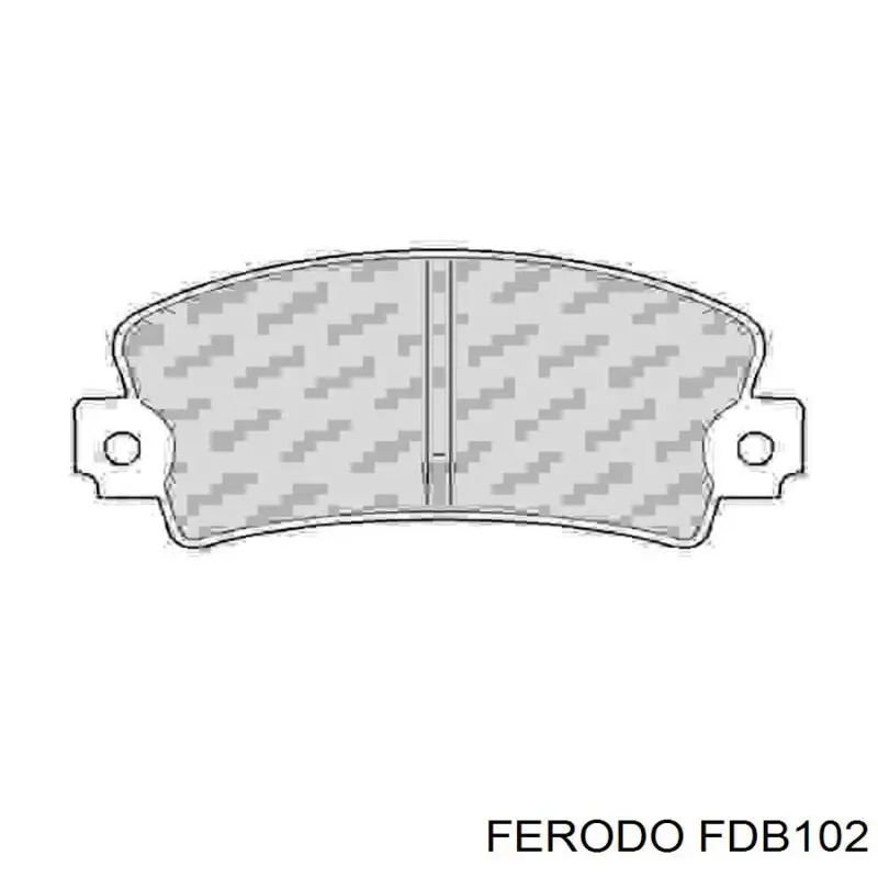 Задние тормозные колодки FDB102 Ferodo