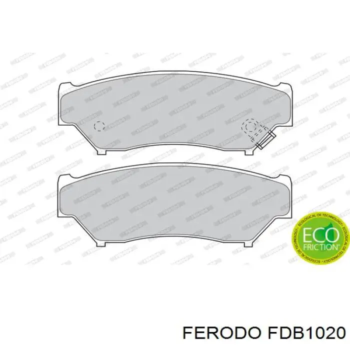 Тормозные колодки Ferodo FDB1020