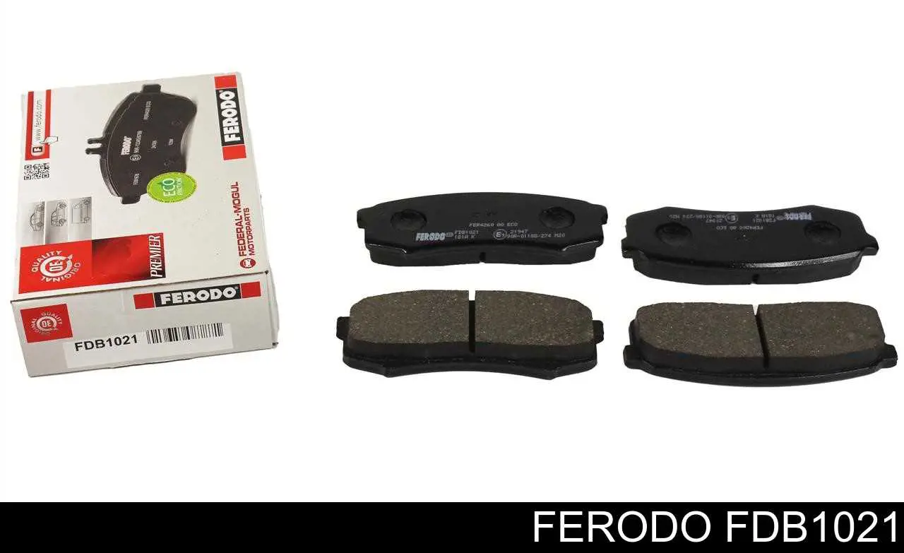 FDB1021 Ferodo колодки тормозные задние дисковые