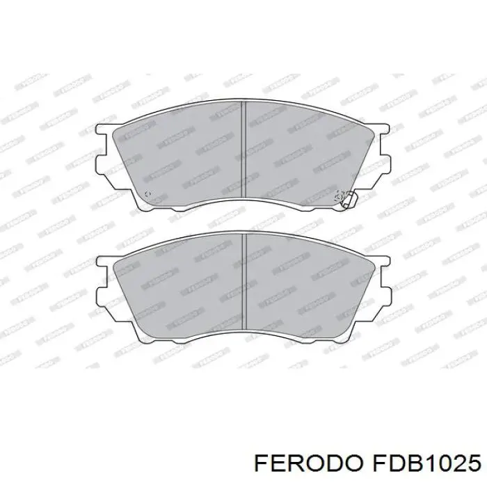 Передние тормозные колодки FDB1025 Ferodo