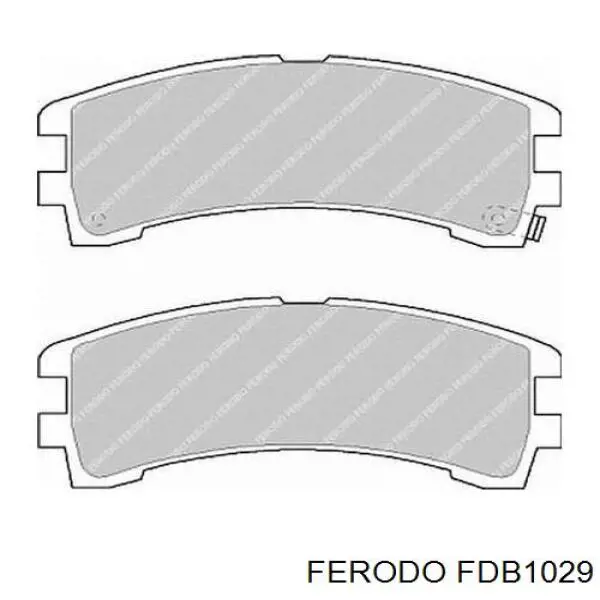 Задние тормозные колодки FDB1029 Ferodo