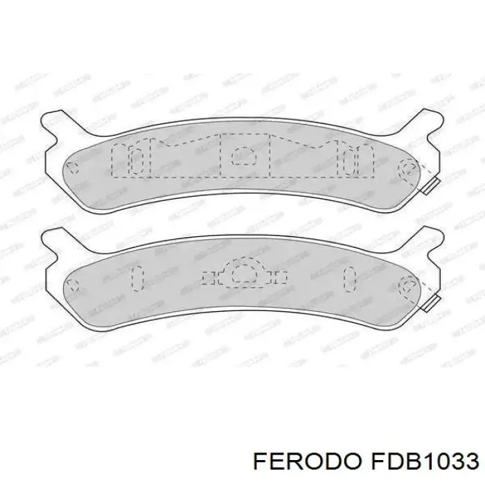 fdb1033 Ferodo задние тормозные колодки