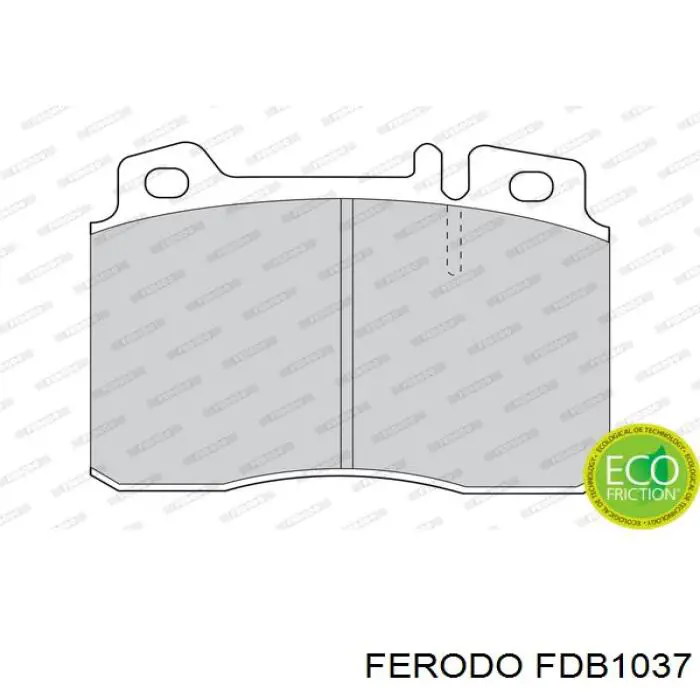 FDB1037 Ferodo колодки тормозные передние дисковые