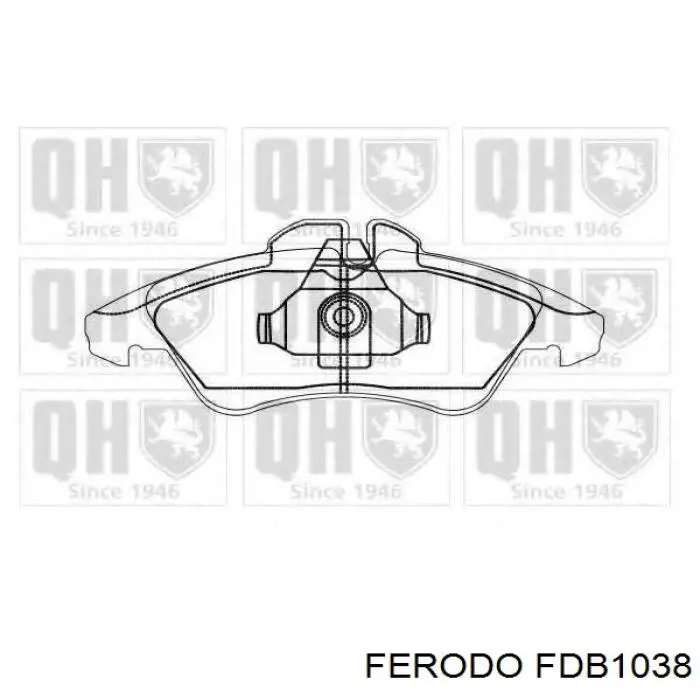 Купить FDB1038 Ferodo Колодки тормозные