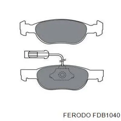 FDB1040 Ferodo колодки тормозные передние дисковые