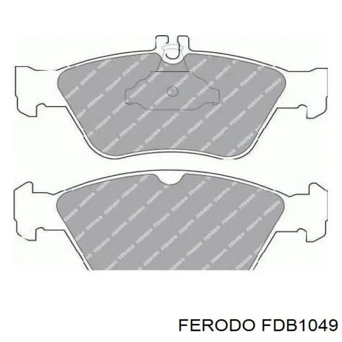 Колодки тормозные передние дисковые Ferodo FDB1049