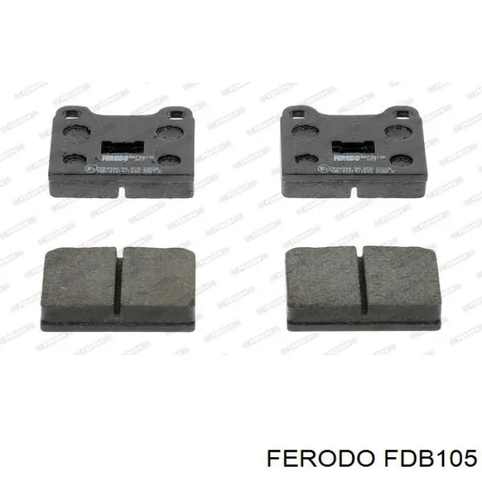 FDB105 Ferodo колодки тормозные передние дисковые