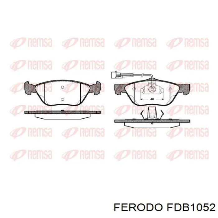 Колодки Ferodo FDB1052 цена, от 31.92 USD