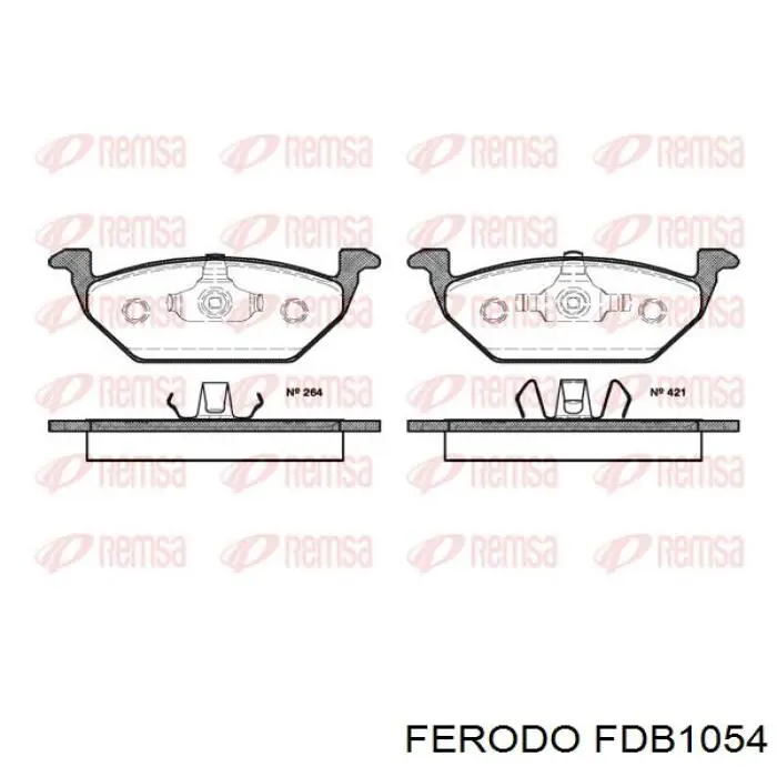 Колодки Ferodo FDB1054 цена, от 18.35 USD