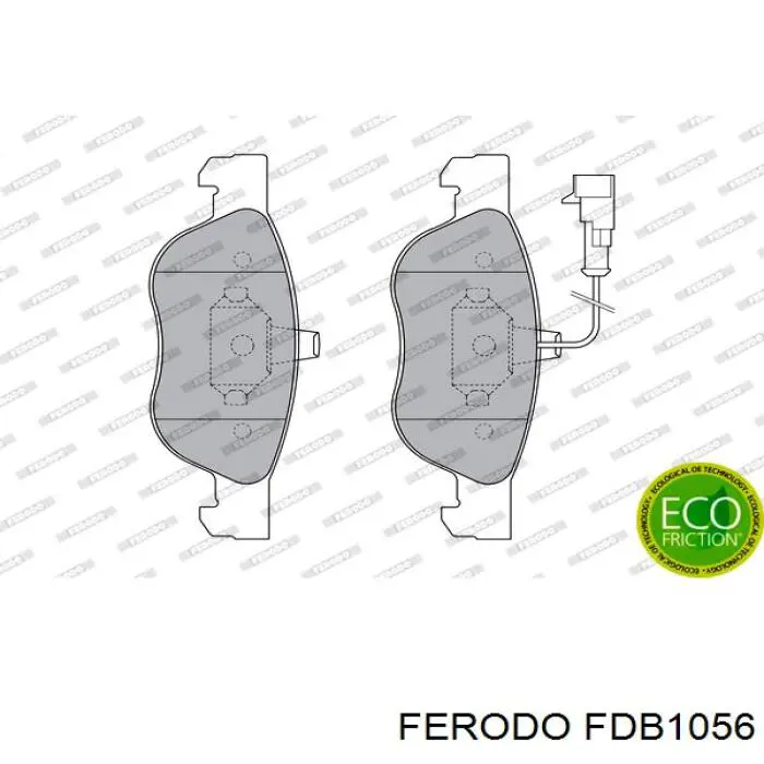 FDB1056 Ferodo колодки тормозные передние дисковые