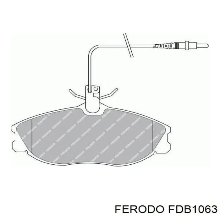FDB1063 Ferodo передние тормозные колодки
