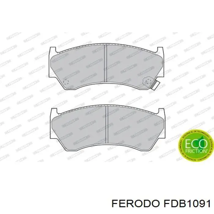 Pastillas de freno delanteras FDB1091 Ferodo