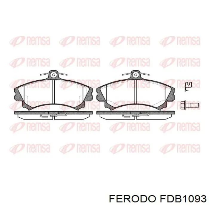 Купить FDB1093 Ferodo Колодки тормозные