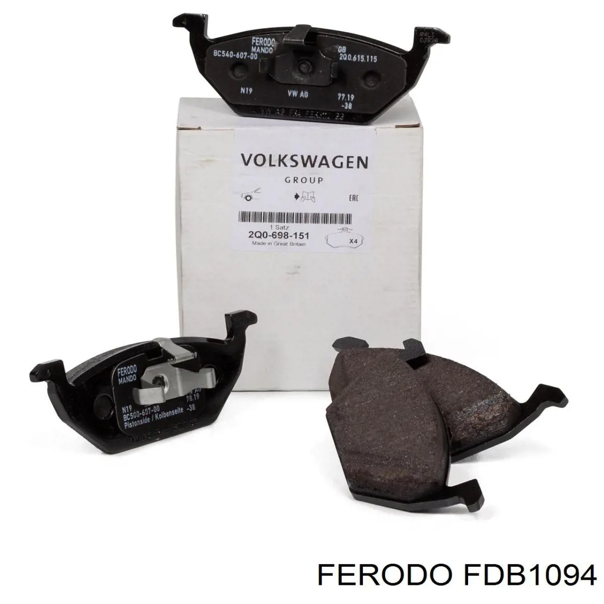 Передние тормозные колодки FDB1094 Ferodo