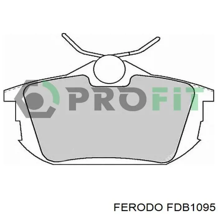 Задние тормозные колодки FDB1095 Ferodo