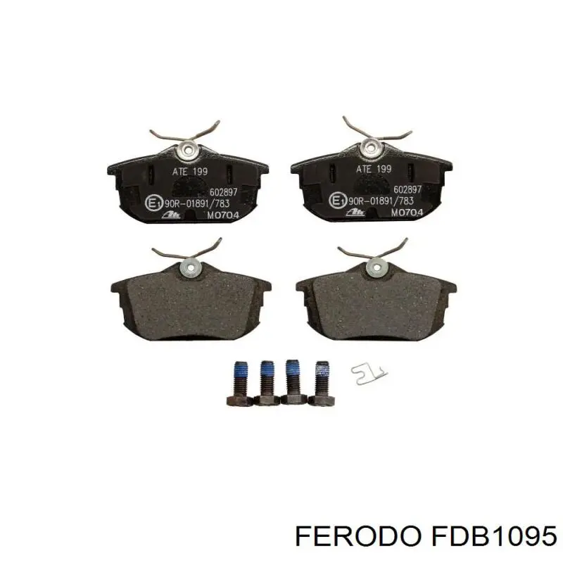 Задние дисковые колодки Ferodo FDB1095
