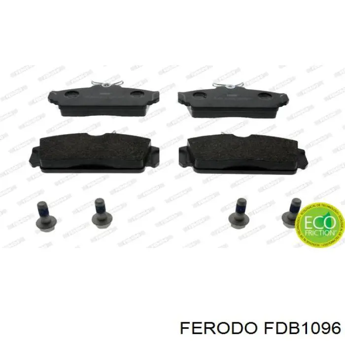 Pastillas de freno delanteras FDB1096 Ferodo