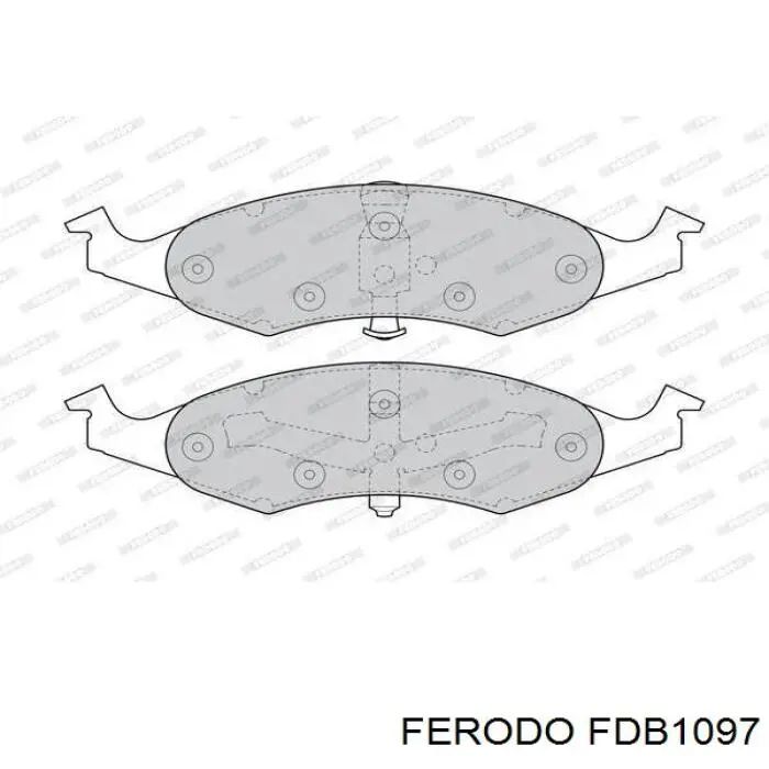 Передние тормозные колодки FDB1097 Ferodo