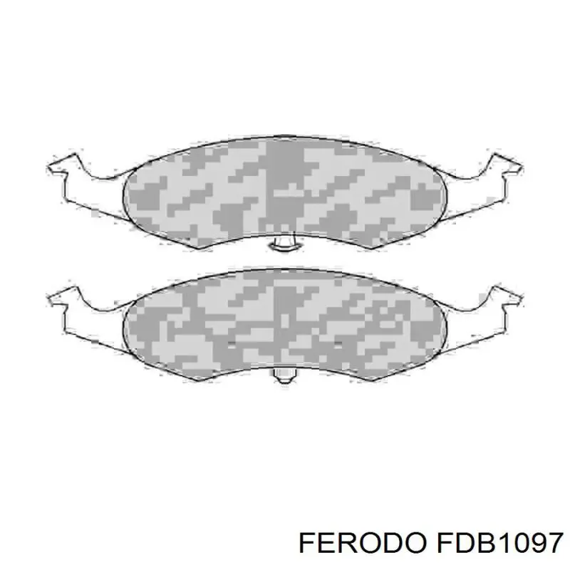 FDB1097 Ferodo колодки тормозные передние дисковые