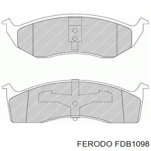 FDB1098 Ferodo колодки тормозные передние дисковые