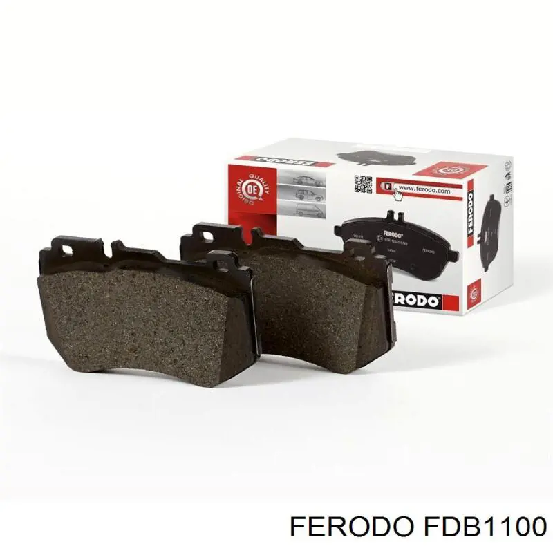 FDB1100 Ferodo колодки тормозные передние дисковые