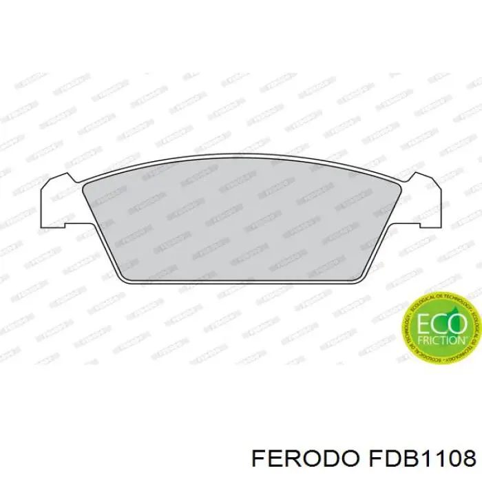 Передние тормозные колодки FDB1108 Ferodo